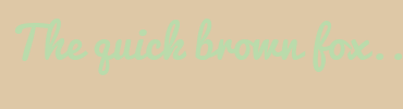 Image with Font Color BADBAB and Background Color DEC8A6
